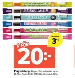 Coop Extra Pingvinstång., SEK 20 erbjuda