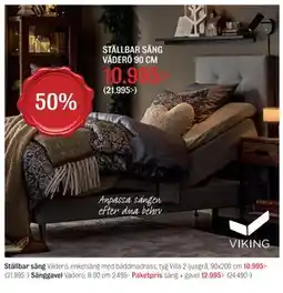 Mio STÄLLBAR SÄNG VÄDERÖ 90 CM, SEK 10995 erbjuda
