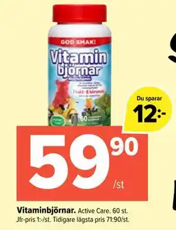 Coop Extra Vitaminbjörnar, SEK 59.9 erbjuda