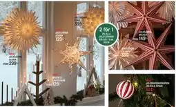 Mio 2 för 1 PÅ ALLA JULSTJÄRNOR erbjuda