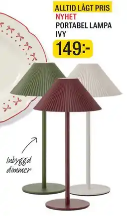 Mio PORTABEL LAMPA IVY, SEK 149 erbjuda