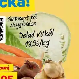 City Gross Delad Vitkål, SEK 13.95 erbjuda