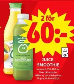 ICA Supermarket Juice, Smoothie erbjuda