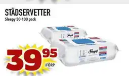 Prisma Mat STÄDSERVETTER Sleepy 50-100 pack erbjuda
