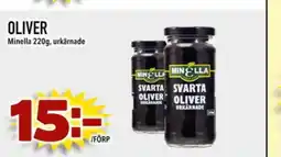 Prisma Mat Oliver minella urkärnade erbjuda