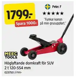 Jula Höglyftande domkraft för SUV 2 t 120-554 mm, SEK 1799 erbjuda