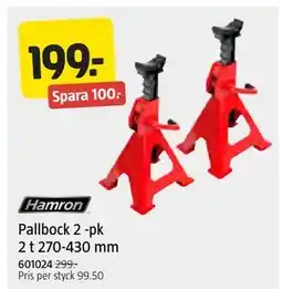 Jula Pallbock 2 -pk 2 t 270-430 mm, SEK 199 erbjuda