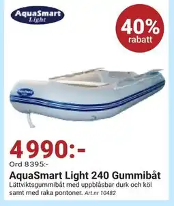 Erlandsons Brygga AquaSmart Light 240 Gummibåt, SEK 4990 erbjuda