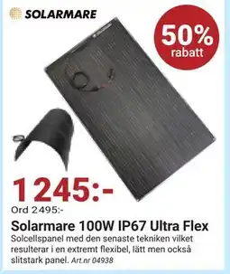 Erlandsons Brygga Solarmare 100W IP67 Ultra Flex, SEK 1245 erbjuda