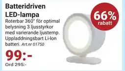Erlandsons Brygga Batteridriven LED-lampa, SEK 99 erbjuda