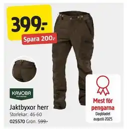 Jula Jaktbyxor herr, SEK 399 erbjuda