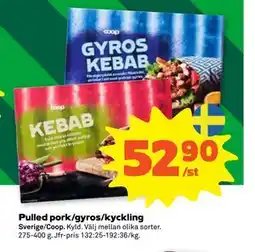 Stora Coop Pulled pork/gyros/kyckling, SEK 52.9 erbjuda