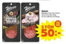 Stora Coop Salami, SEK 50 erbjuda
