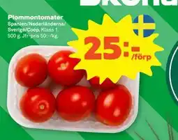 Stora Coop Plommontomater, SEK 25 erbjuda