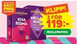 Stora Coop Kaffe, Medlemspris erbjuda