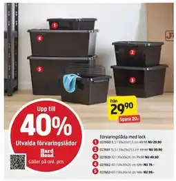 Jula Förvaringslåda med lock erbjuda