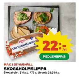 Coop SKOGAHOLMSLIMPA, Medlemspris erbjuda
