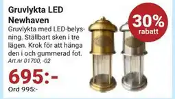 Erlandsons Brygga Gruvlykta LED Newhaven, SEK 695 erbjuda