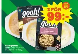 Stora Coop Färdigrätter, SEK 99 erbjuda