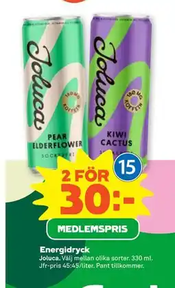 Stora Coop Energidryck, Medlemspris erbjuda