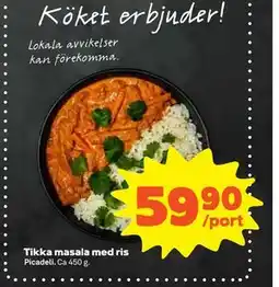 Stora Coop Tikka masala med ris, SEK 59.9 erbjuda