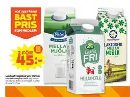 Stora Coop Laktosfri mjölkdryck 1,5 liter, SEK 45 erbjuda