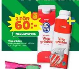 Stora Coop Vispgrädde, Medlemspris erbjuda