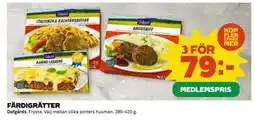 Coop FÄRDIGRÄTTER, Medlemspris erbjuda