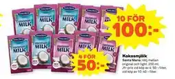 Stora Coop Kokosmjölk, SEK 100 erbjuda