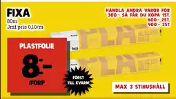 MatArket Fixa plastfolie erbjuda