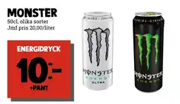 MatArket Monster energidryck erbjuda