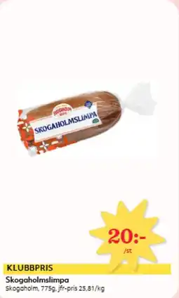 Hemköp Skogaholmslimpa erbjuda