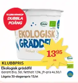 Hemköp Ekologisk gräddfil erbjuda