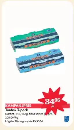 Hemköp Tonfisk 3-pack erbjuda
