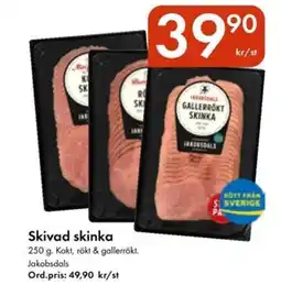 Snabbgross Skivad skinka erbjuda
