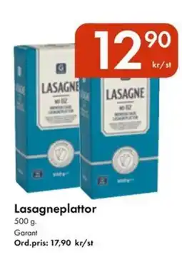 Snabbgross Lasagneplattor erbjuda