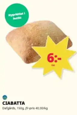 Tempo Ciabatta erbjuda