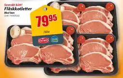 Extra Mjällby Stormarknad Svenskt kött! Fläskkotletter erbjuda