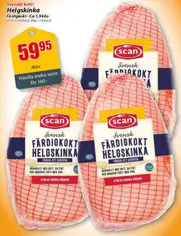 Extra Mjällby Stormarknad Svenskt kött! Helgskinka erbjuda