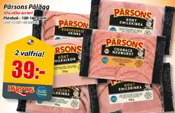 Extra Mjällby Stormarknad Pärsons Pålägg erbjuda
