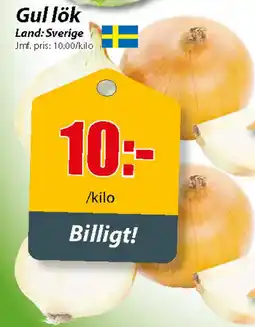 Extra Mjällby Stormarknad Gul lök erbjuda