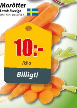Extra Mjällby Stormarknad Morötter erbjuda