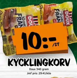 Bazaar Food market Doux Kycklingkorv erbjuda