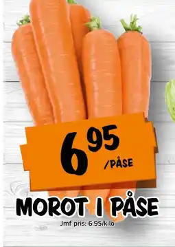 Bazaar Food market Morot i påse erbjuda