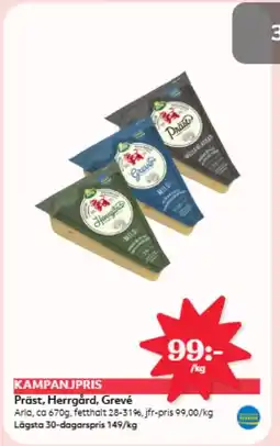 Östenssons Arla Präst, Herrgård, Grevé erbjuda