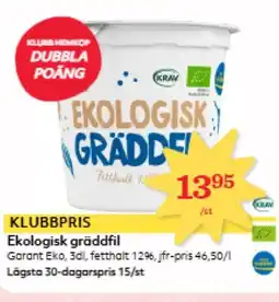 Östenssons Garant Ekologisk gräddfil erbjuda