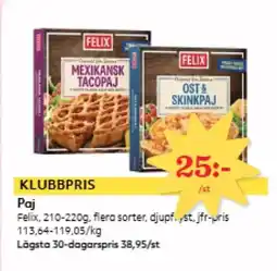 Östenssons FELIX Paj erbjuda