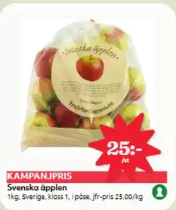 Östenssons Svenska äpplen erbjuda