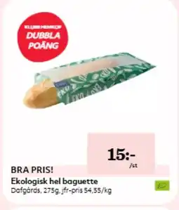 Östenssons Ekologisk hel baguette erbjuda