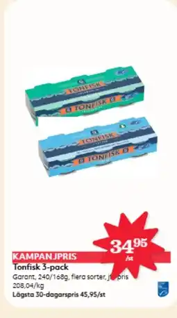Östenssons Garant Tonfisk 3-pack erbjuda